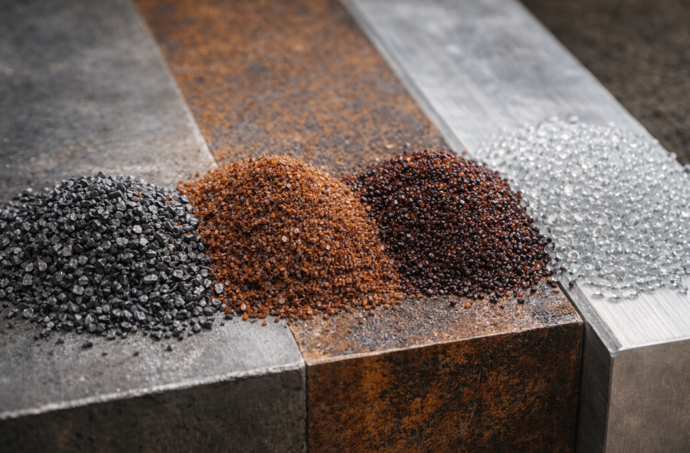 Guida ai diversi tipi di abrasivi per sabbiatura: quali scegliere e perché